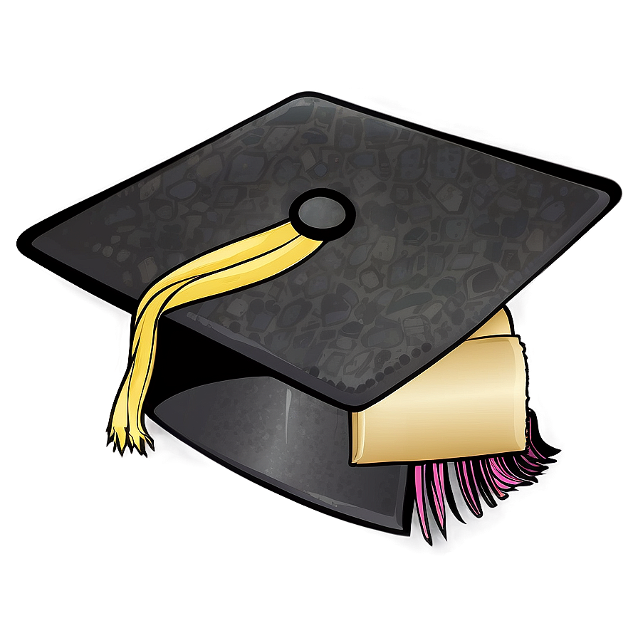 Cartoon Graduation Cap Clipart 11 PNG Image