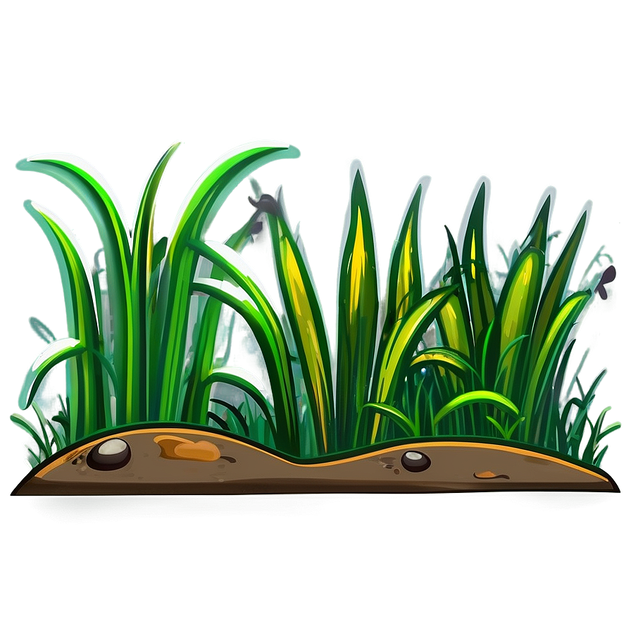 Cartoon Grass Patch Png Emk63 PNG Image