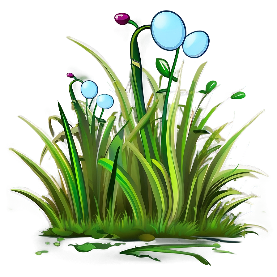 Cartoon Grass Tuft Png 06122024 PNG Image