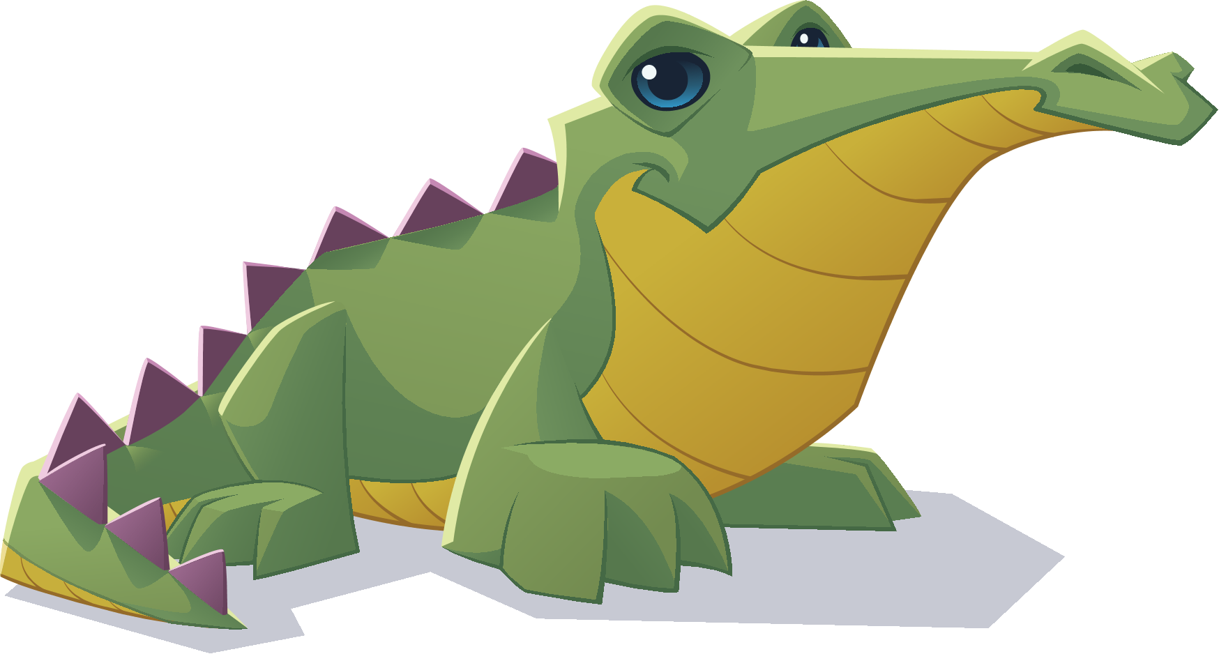 Cartoon Green Dinosaur Illustration PNG Image