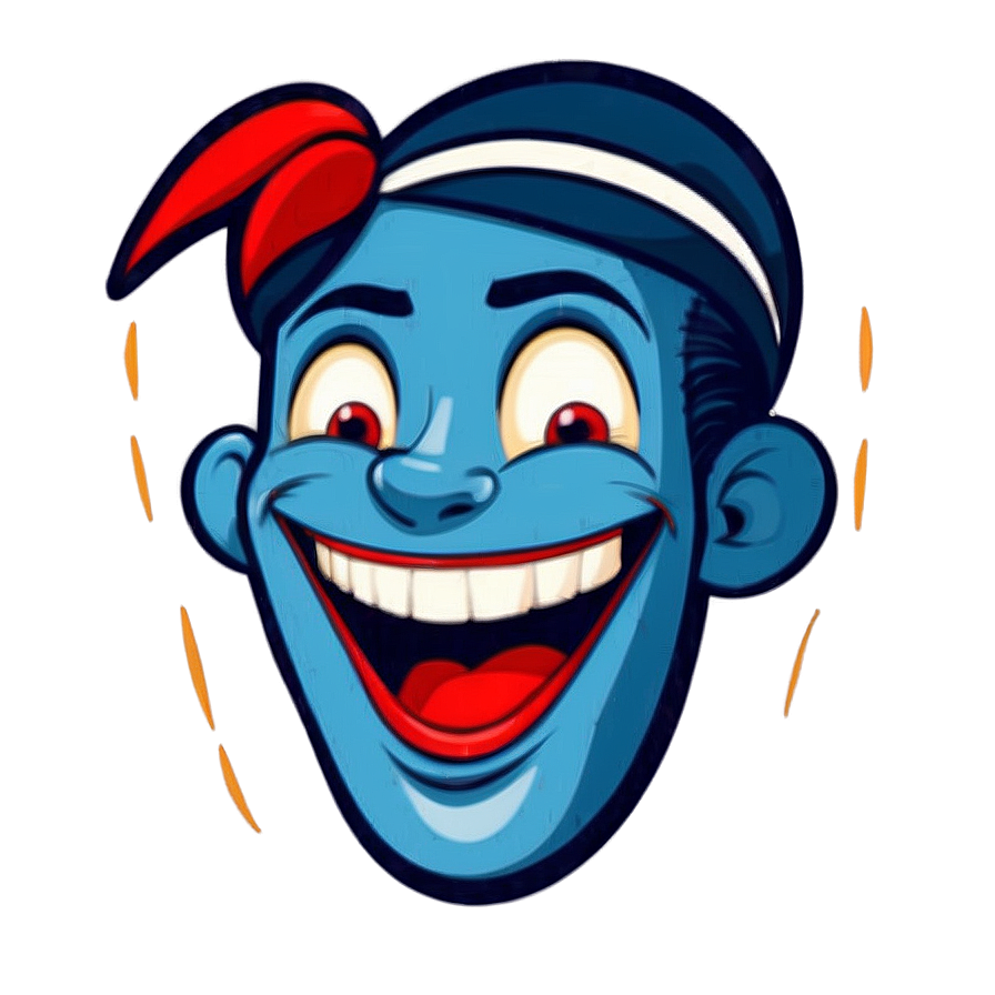 Cartoon Grin Expression Png Tll PNG Image