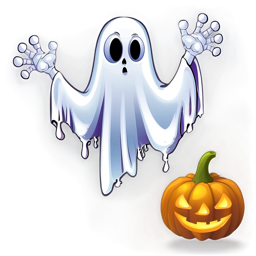 Cartoon Halloween Ghost Png Itk39 PNG Image