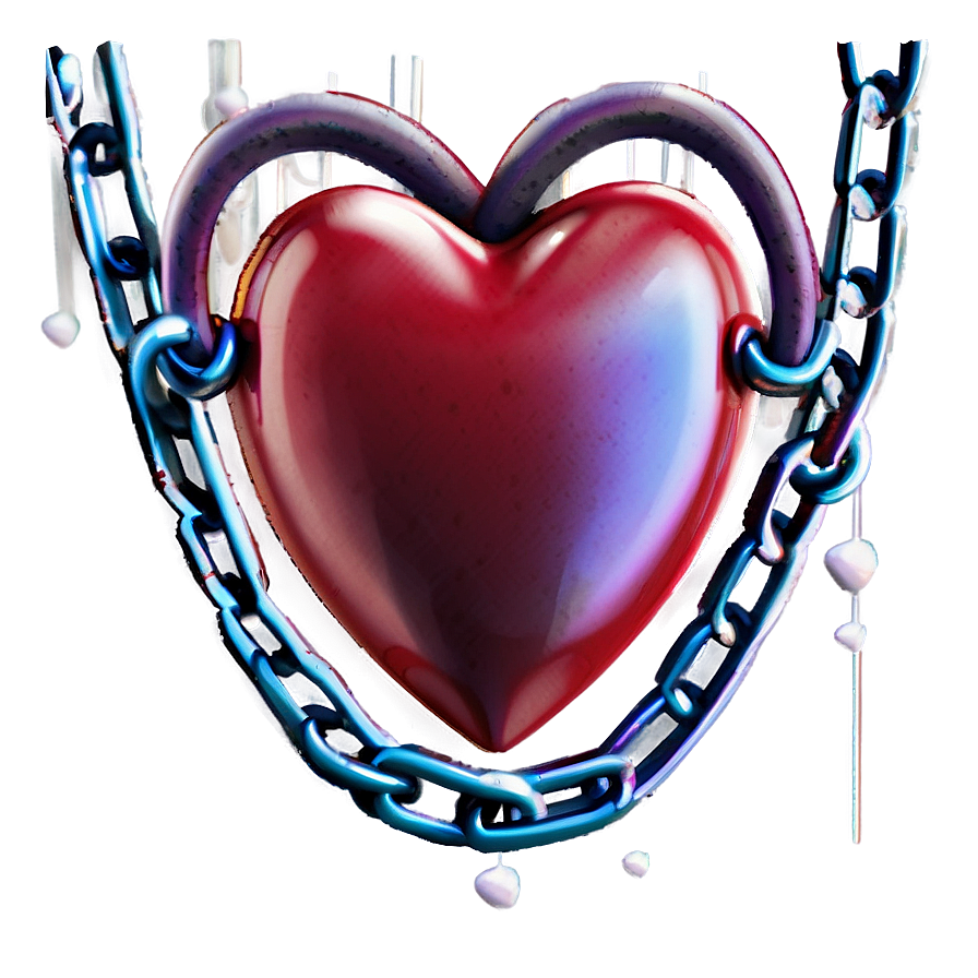 Cartoon Heart In Chains Png 83 PNG Image