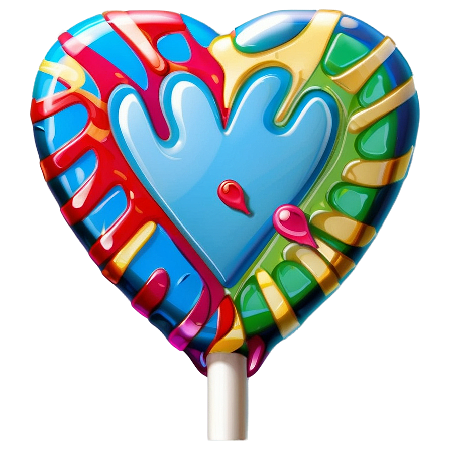 Cartoon Heart Lollipop Png Wcx PNG Image