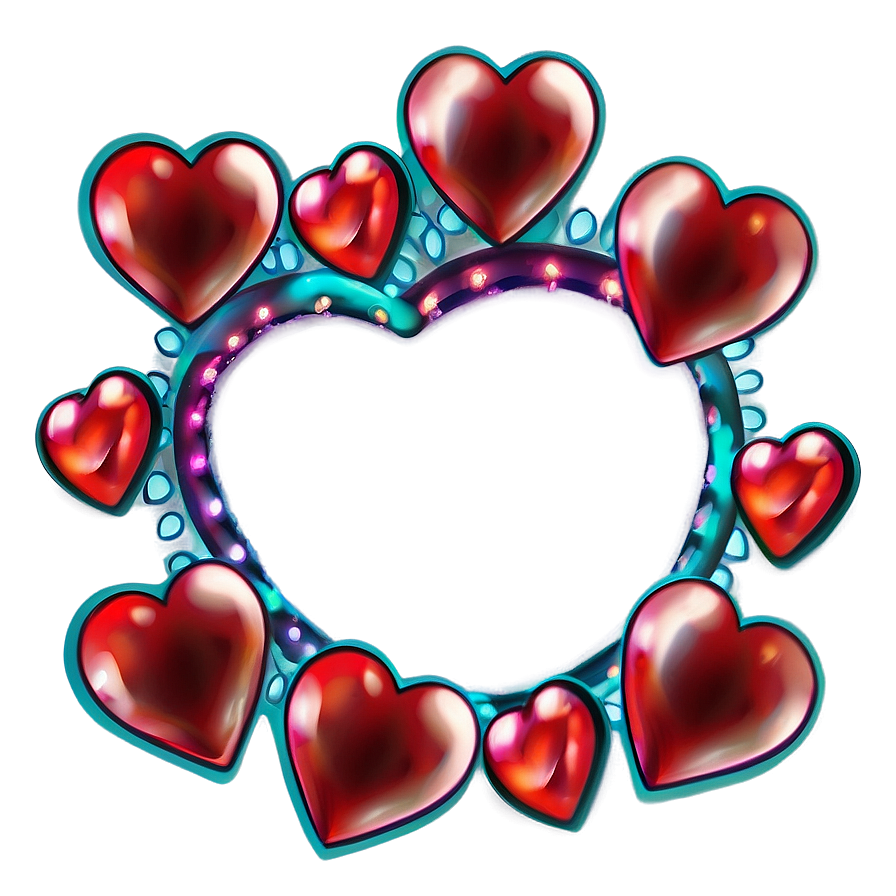 Cartoon Heart Pattern Png Tpv PNG Image