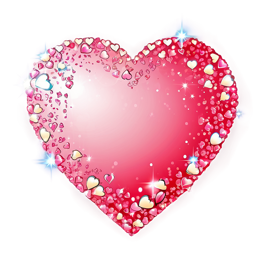 Cartoon Heart With Sparkles Png 93 PNG Image