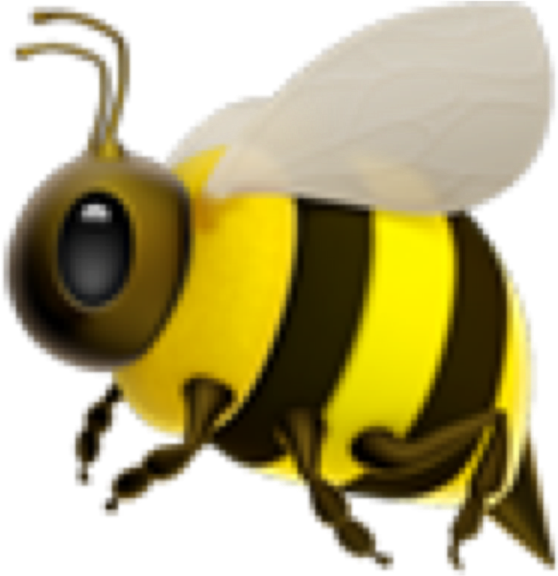 Cartoon Honey Bee Illustration PNG Image