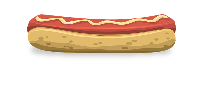 Cartoon Hotdog Illustration PNG Image