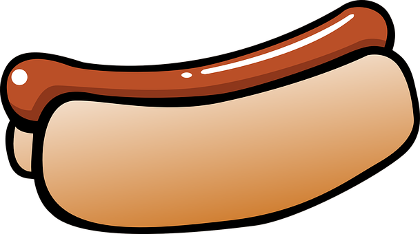 Cartoon Hotdog Illustration PNG Image