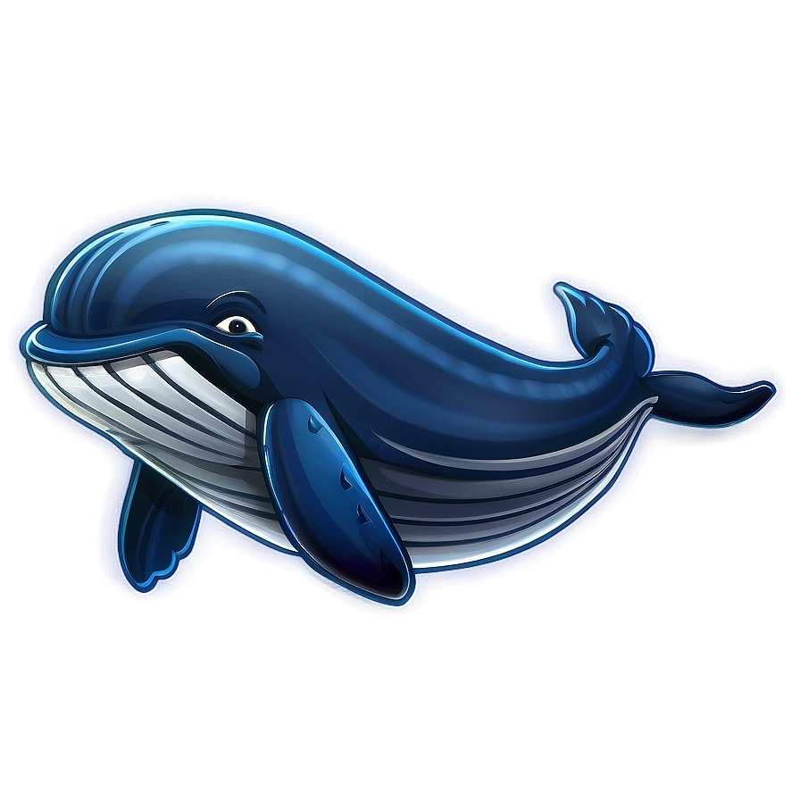 Cartoon Humpback Whale Character Png Fne PNG Image