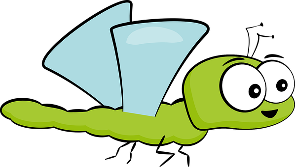 Cartoon Insect Character PNG Image