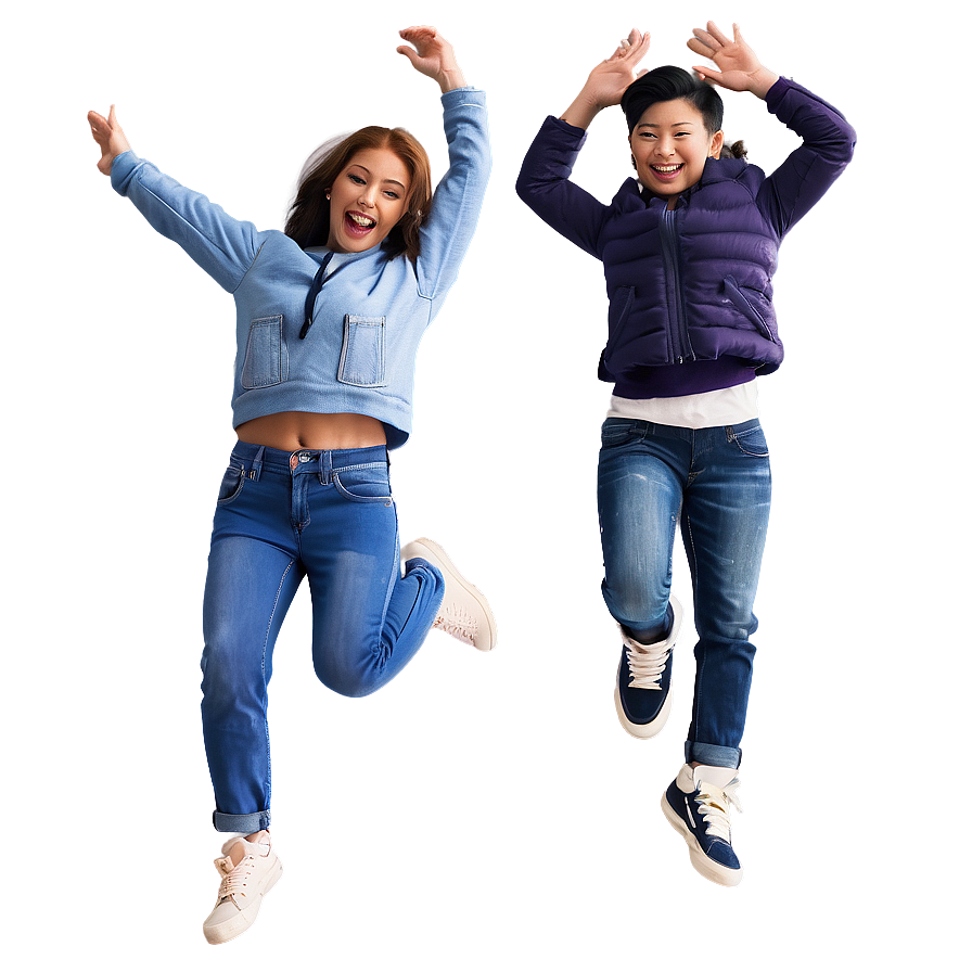 Cartoon Jumping Joy Png 66 PNG Image