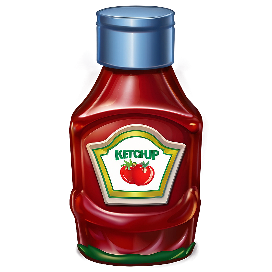 Cartoon Ketchup Bottle Png 06122024 PNG Image