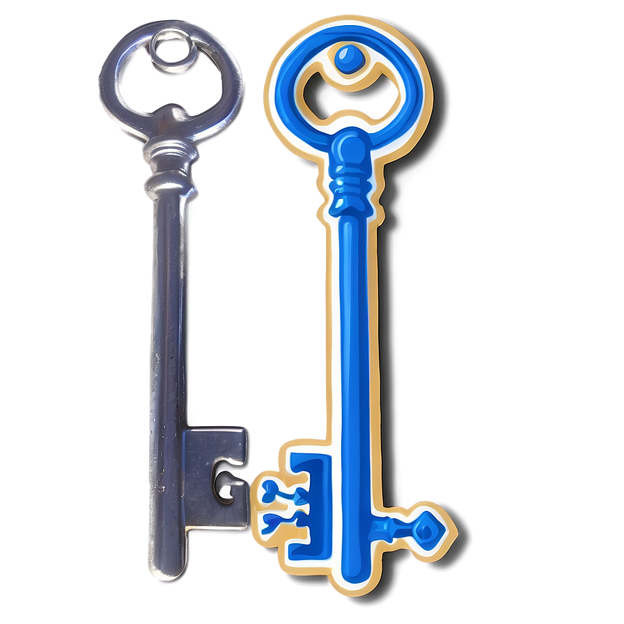 Cartoon Key Png Hor PNG Image