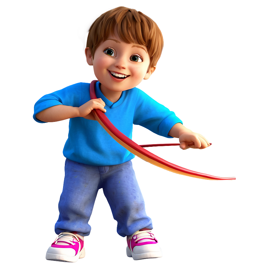 Cartoon Kid With Sling Shot Png Pqr PNG Image