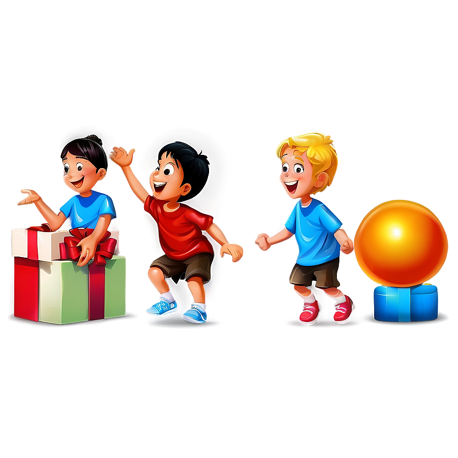 Cartoon Kids Playing Png Ahq PNG Image