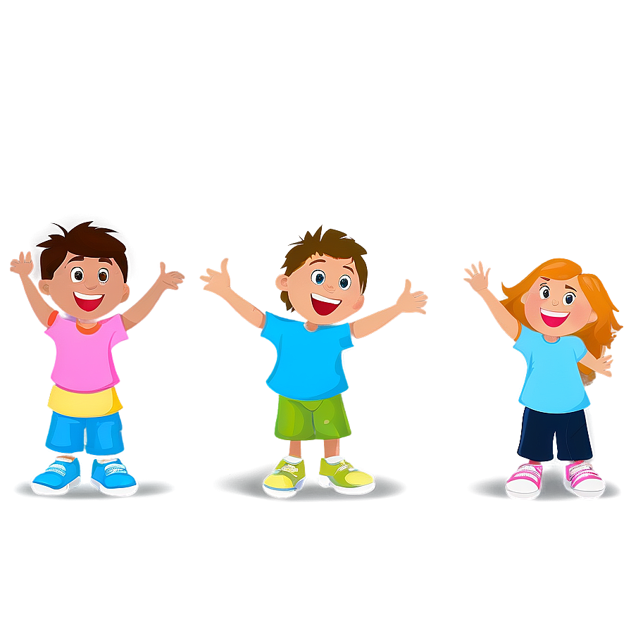 Cartoon Kids Playing Png Jyp19 PNG Image