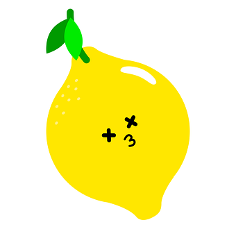 Cartoon Lemon Graphic PNG Image