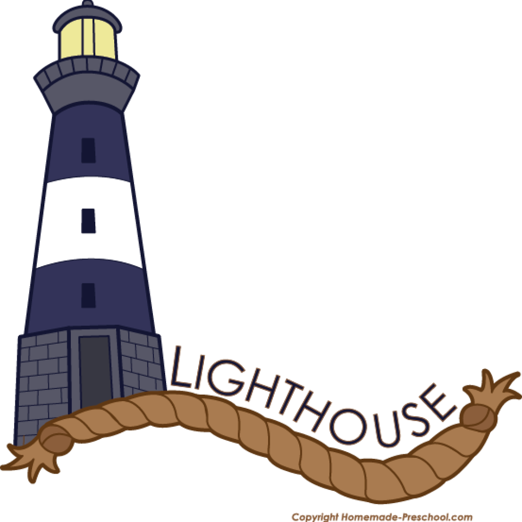 Cartoon Lighthouse Illustration PNG Image