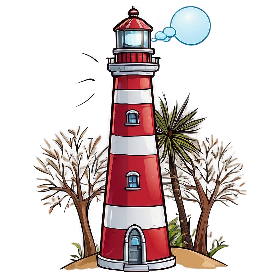 Cartoon Lighthouse Png 05242024 PNG Image