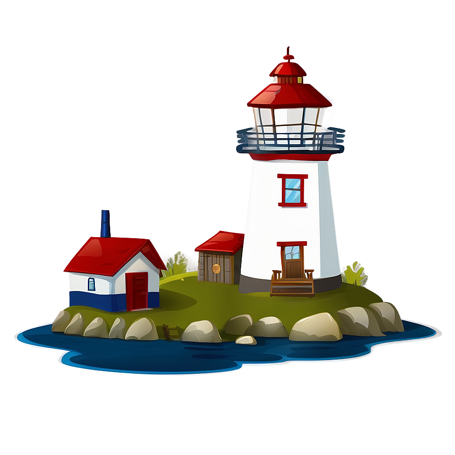 Cartoon Lighthouse Png 18 PNG Image