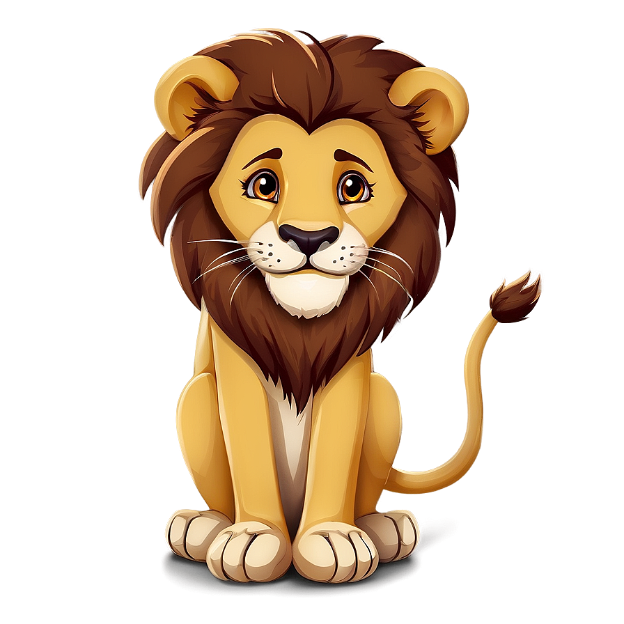 Cartoon Lion Cute Png 05032024 PNG Image