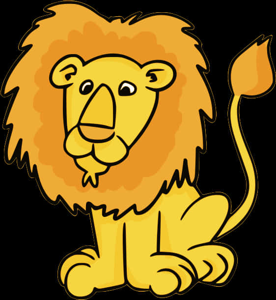 Cartoon_ Lion_ Illustration.png PNG Image