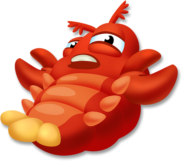 Cartoon Lobster Graphic PNG Image