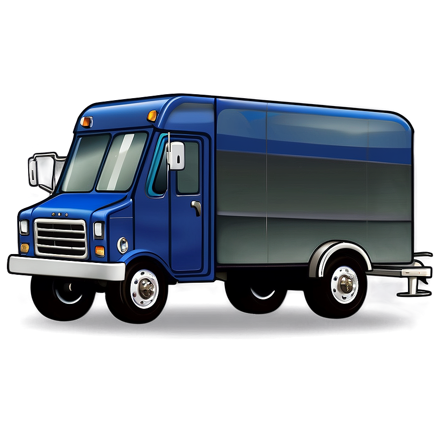 Cartoon Mail Truck Png Psp39 PNG Image