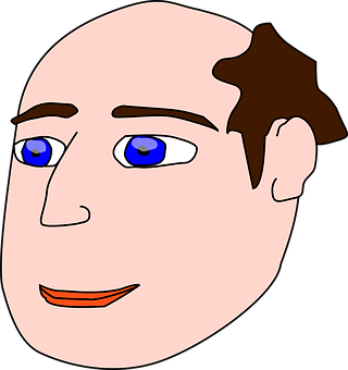 Cartoon Man Portrait PNG Image