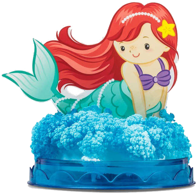 Cartoon Mermaidon Coral Reef Illustration PNG Image