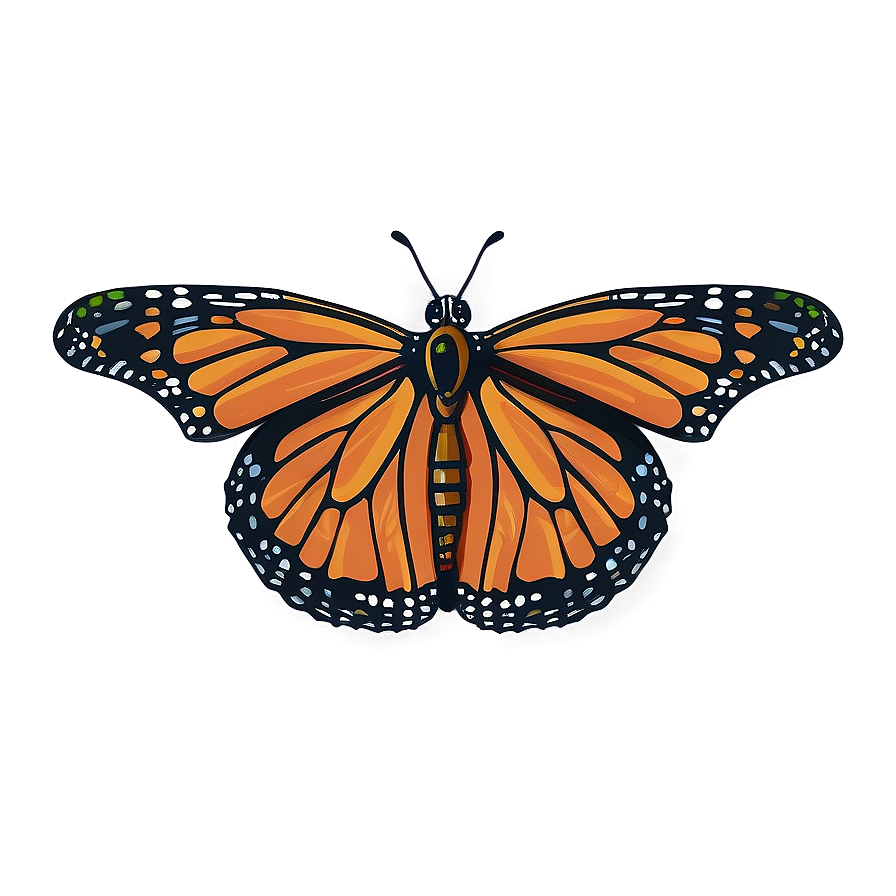 Cartoon Monarch Butterfly Png 36 PNG Image