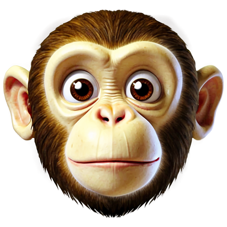 Cartoon Monkey Face Png Auk37 PNG Image