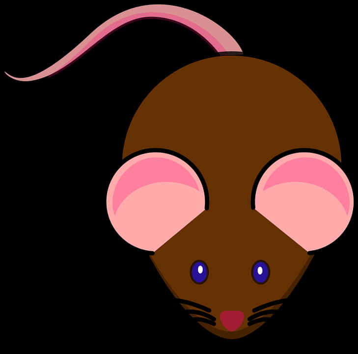 Cartoon Mouse Head Vector PNG Image