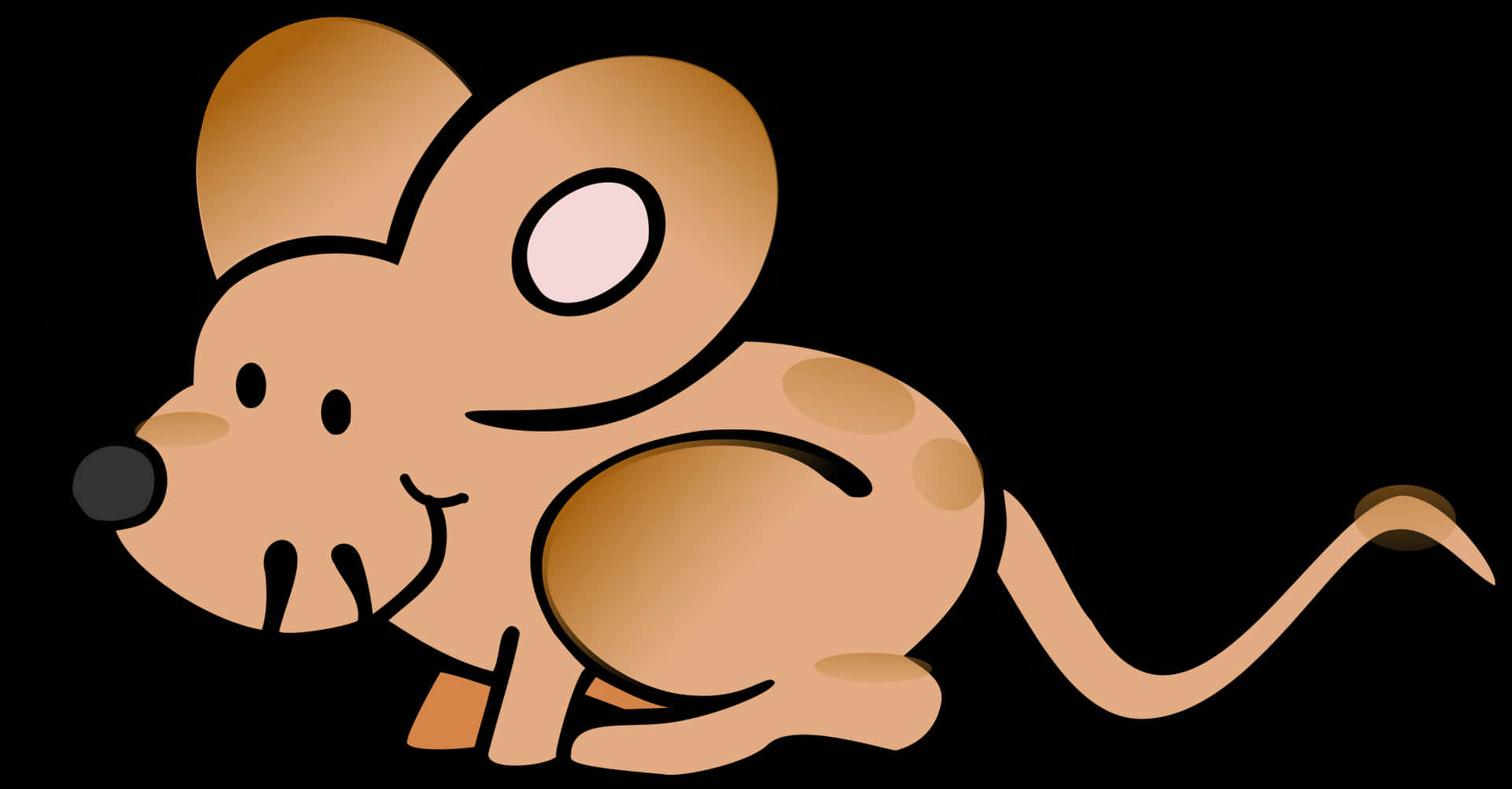 Cartoon Mouse Illustration PNG Image