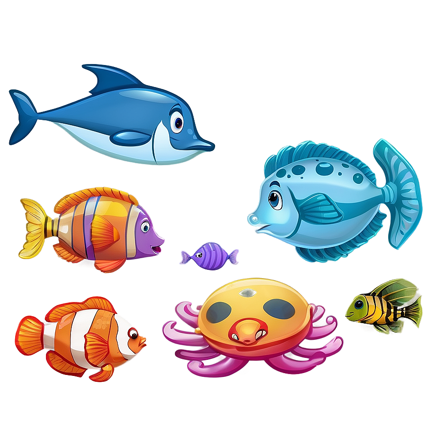 Cartoon Ocean Life Png 7 PNG Image