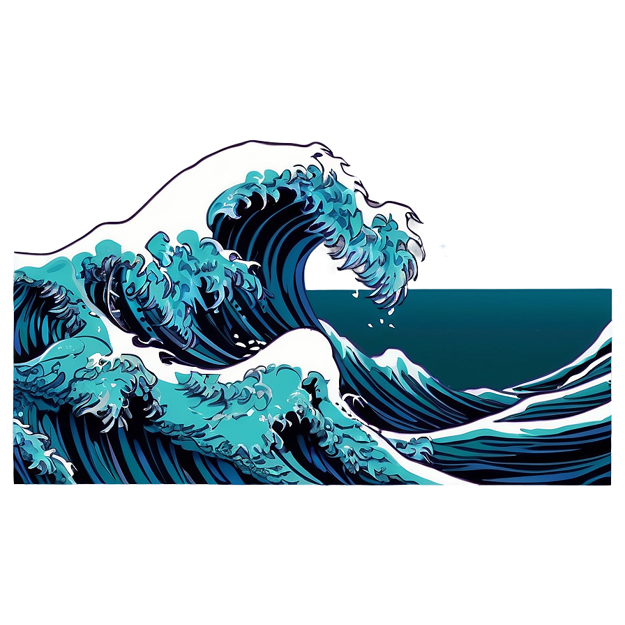 Cartoon Ocean Wave Png 06132024 PNG Image