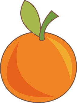 Cartoon Orange Illustration PNG Image