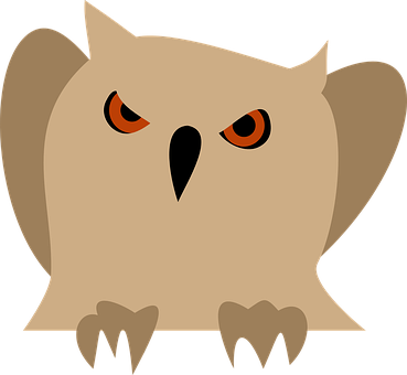 Cartoon Owl Graphic PNG Image