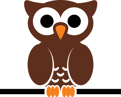 Cartoon Owl Illustration PNG Image