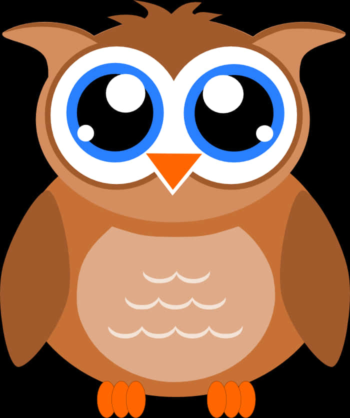 Cartoon Owl Illustration PNG Image