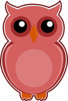 Cartoon Owl Illustration PNG Image