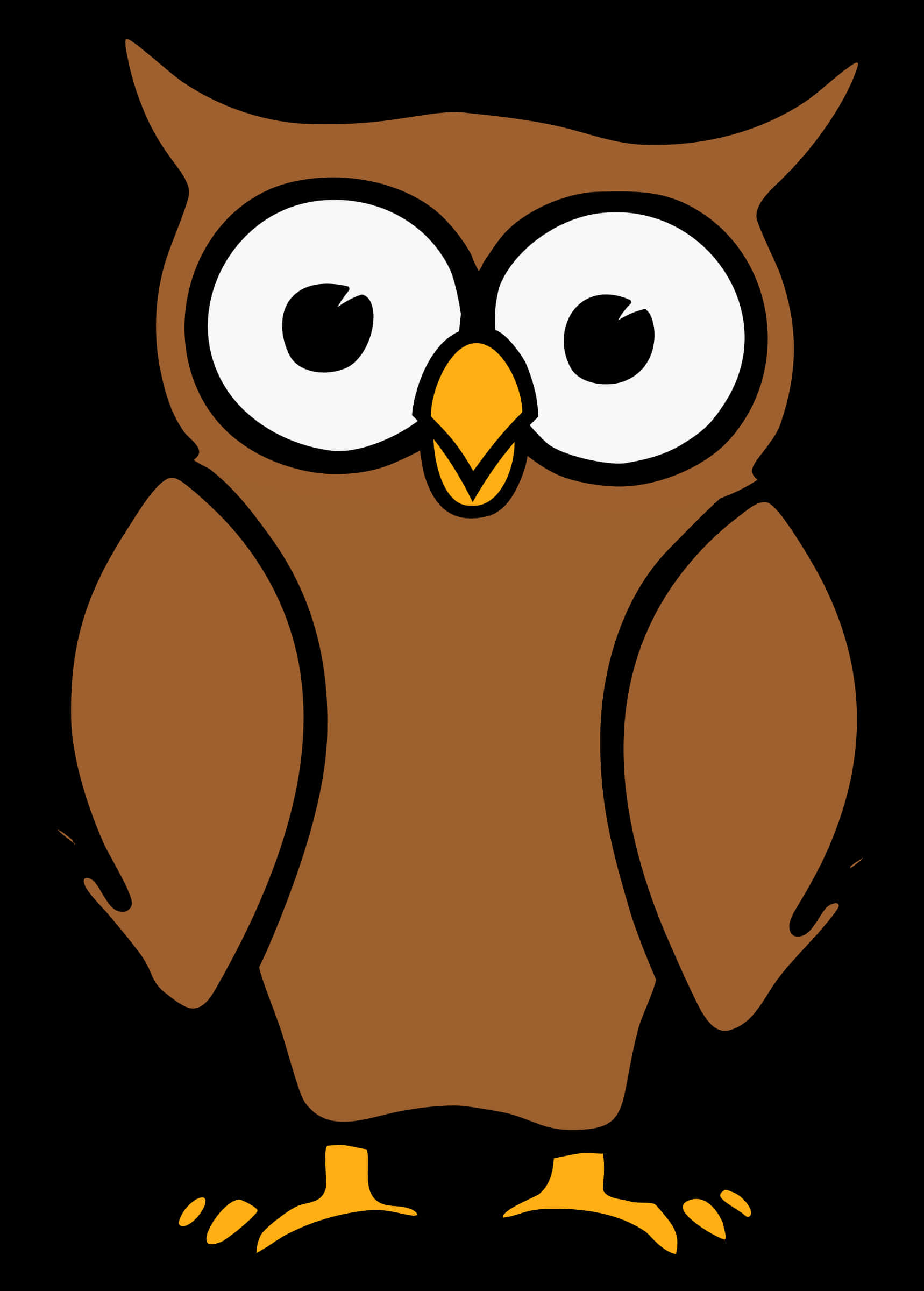 Cartoon Owl Illustration PNG Image