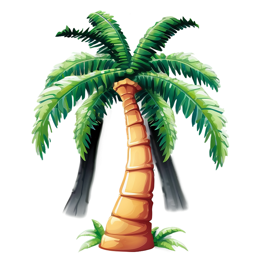 Cartoon Palm Tree Png 04292024 PNG Image