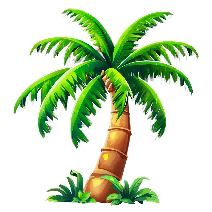 Cartoon Palm Tree Png Pgw PNG Image