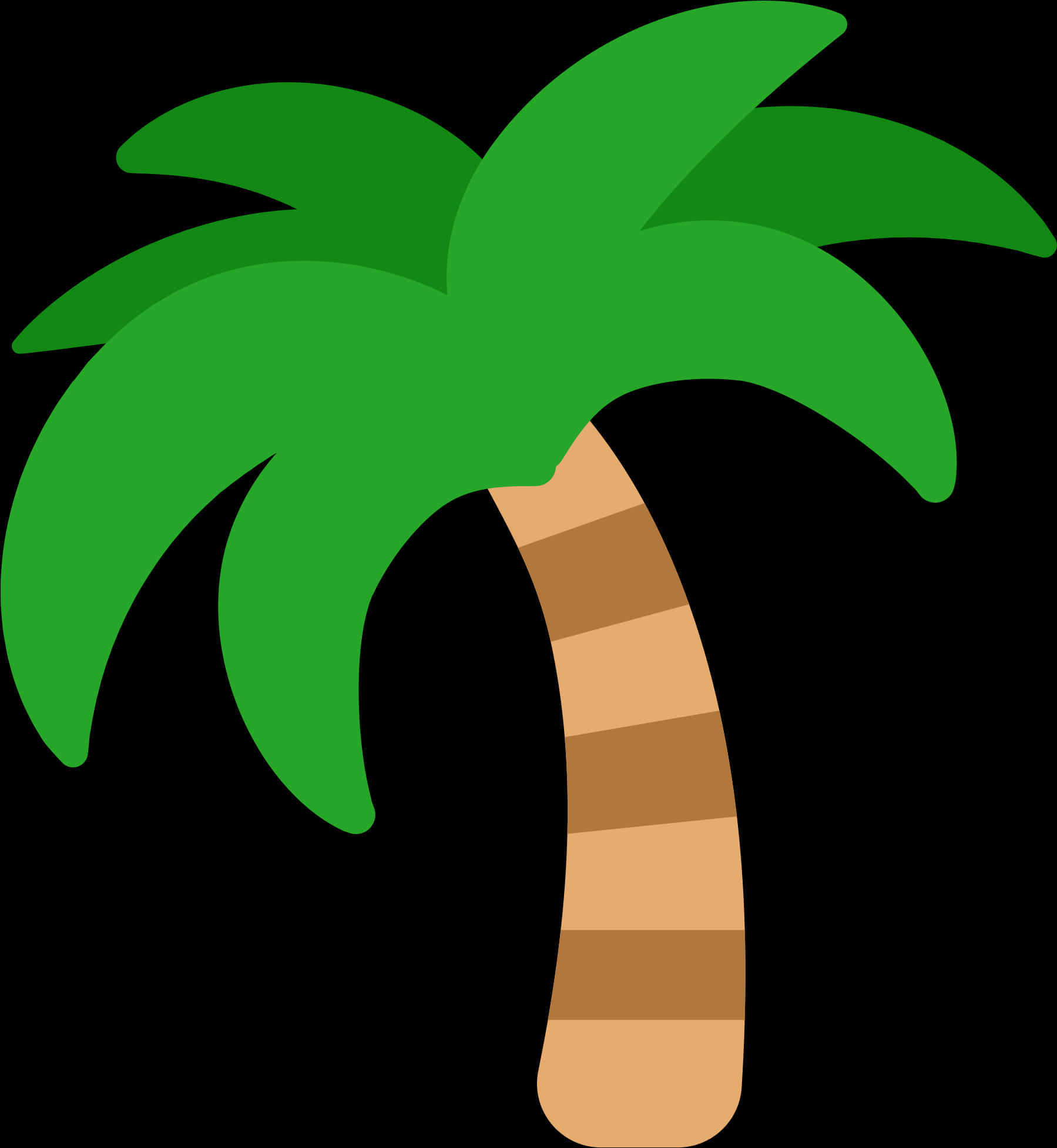 Cartoon_ Palm_ Tree_ Vector PNG Image