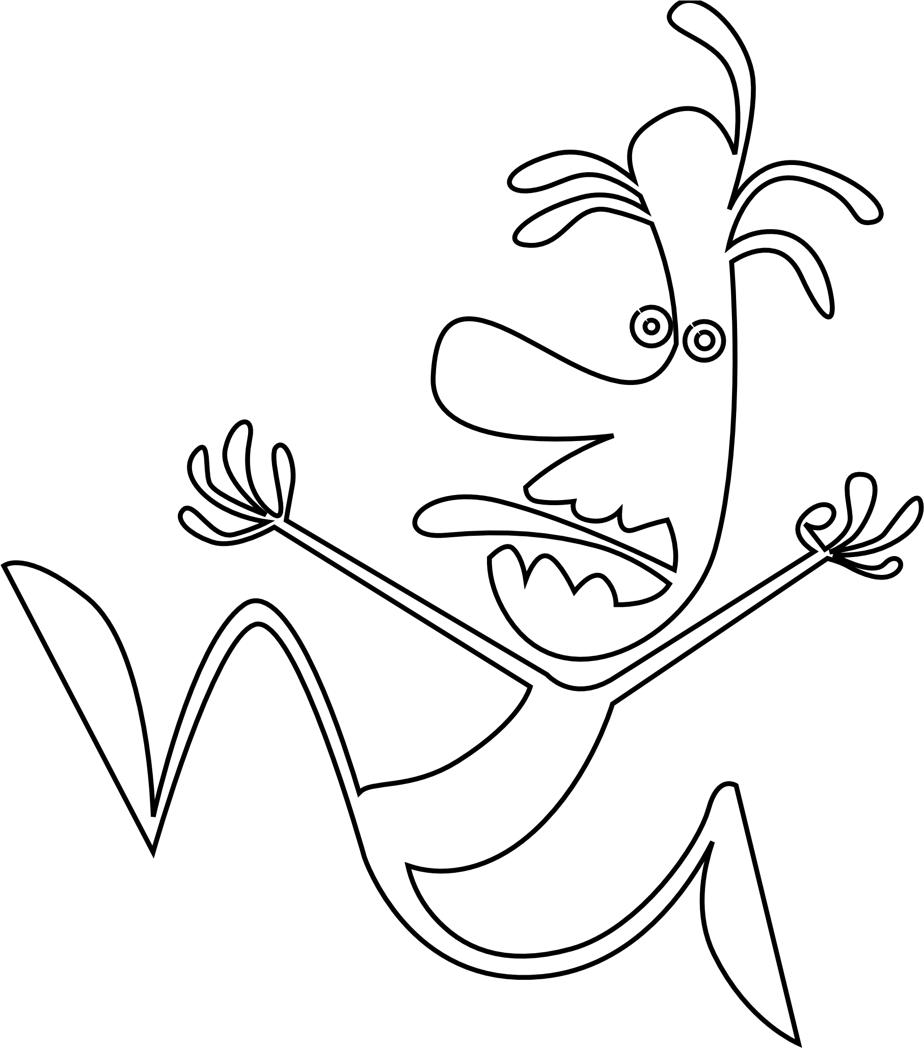 Cartoon Panic Expression PNG Image