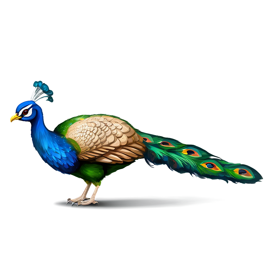 Cartoon Peacock Bird Png Xwp PNG Image