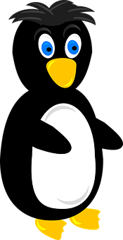 Cartoon Penguin Character PNG Image