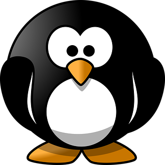 Cartoon Penguin Graphic PNG Image